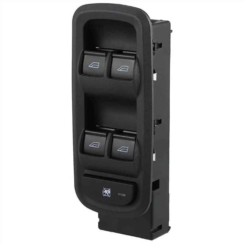 Auto Fensterschalter 8A6T-14A132-CC Power Fenster Control Schalter Für Ford Für Fiesta 2011 2012 2013 Türschloss Taste Schlüssel Auto Zubehör Hauptfensterheberschalter von WALEQW