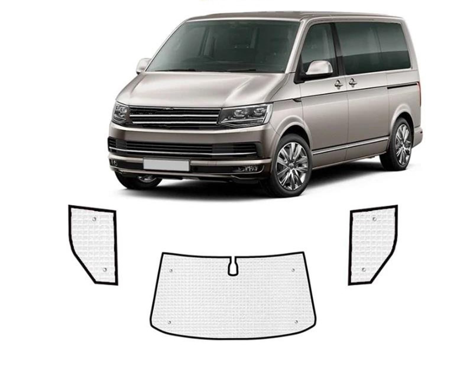 Auto Sonnenschutznetz Auto Sonnenschutz Abdeckung Kurze Version Fenster Sonnenschutz Pad Für VW Für Transporter T5 SWB 2003-2008 2009 2010 2011 2012 2013 2014 2015 Auto UV Schutz(3PCS) von WALEQW