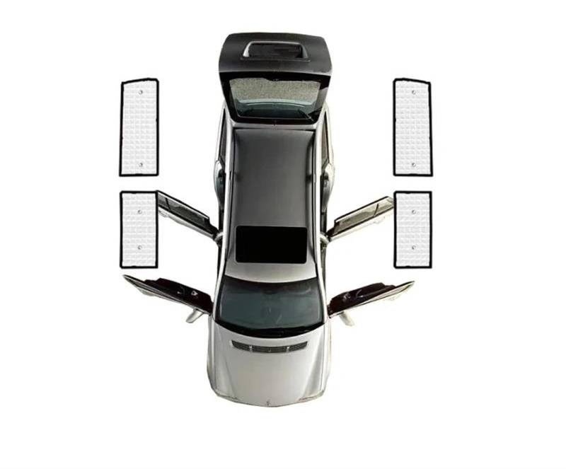 Auto Sonnenschutznetz Auto Sonnenschutz Abdeckung Kurze Version Fenster Sonnenschutz Pad Für VW Für Transporter T5 SWB 2003-2008 2009 2010 2011 2012 2013 2014 2015 Auto UV Schutz(4 Stück) von WALEQW