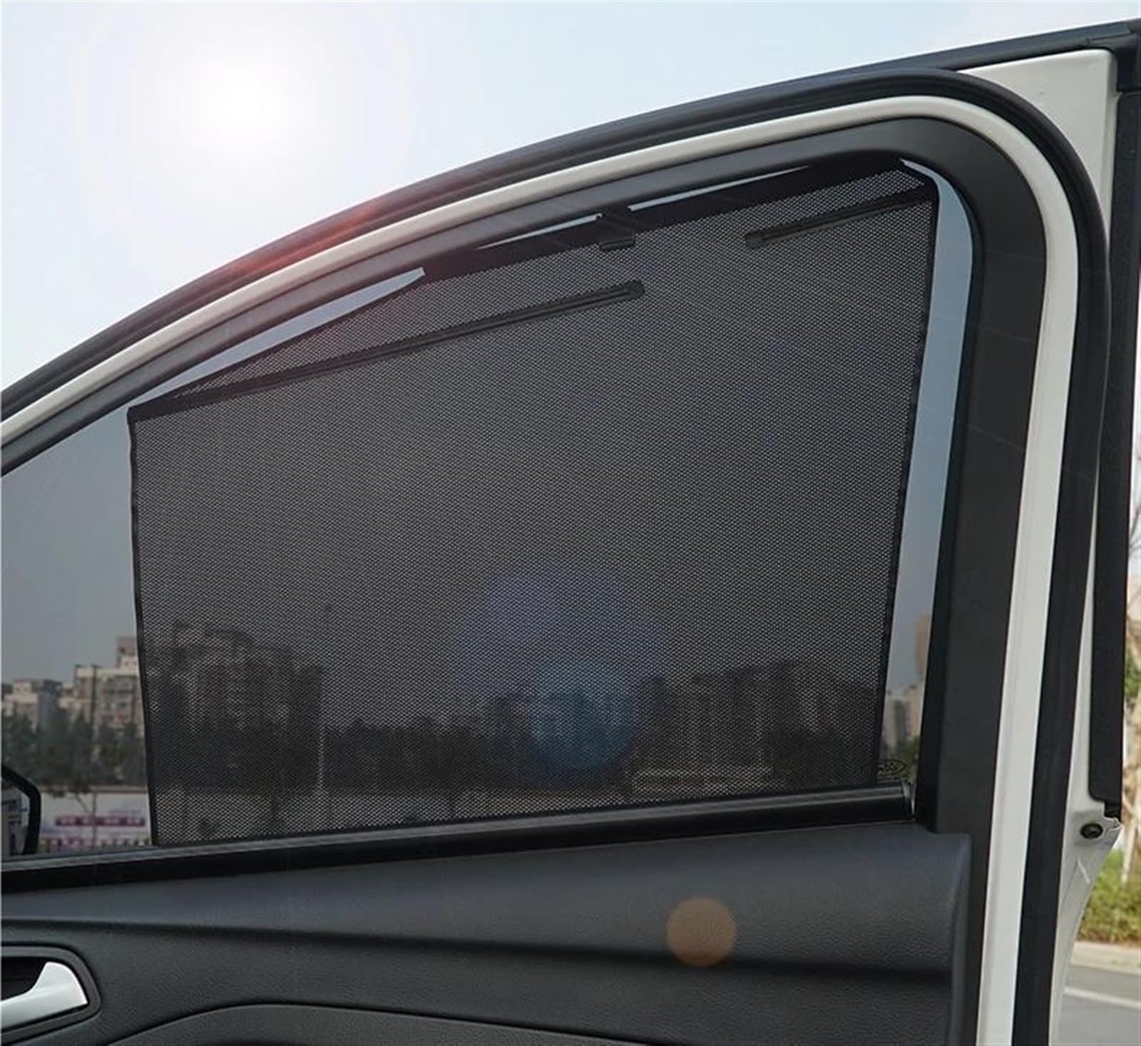 Auto Sonnenschutznetz Automatische Hebe Auto Sonnenschirm Seite Fenster Sonnenblende Sonnenschutz Accessiores Auto Vorhang Für Toyota Für RAV4 XA50 2022 2021 2020 Auto UV Schutz(All 4 PCS) von WALEQW