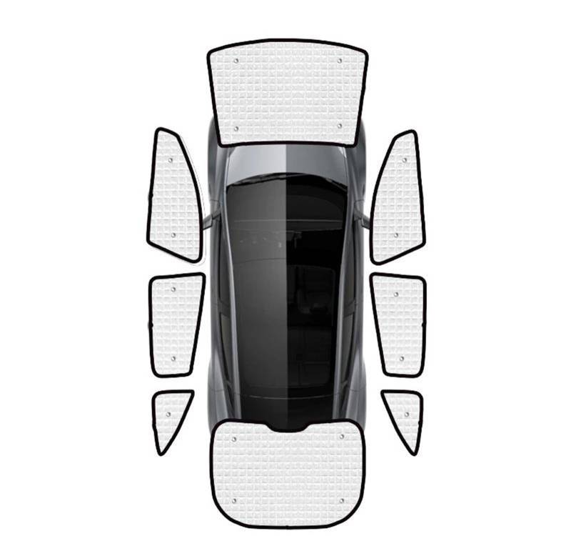 Auto Sonnenschutznetz Für Tesla Für Modell Y 2020 2021 2022 2023 Auto Vollständige Abdeckung Sonnenschirme Anti-Uv Auto Sonnenschutz Fenster Sonnenschutz Abdeckung Auto UV Schutz(All Sunshades) von WALEQW