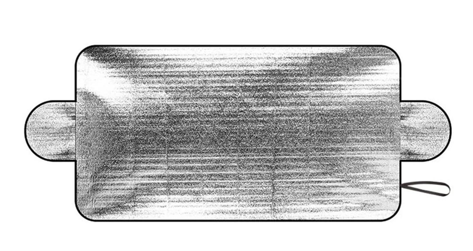 Auto Sonnenschutznetz Universeller Mehrjahres-Auto-Sonnenschutz Mit Reflektierendem Silberband, Passend Die Meisten Windschutzscheiben, Schützt Vor Sonne Und Schnee Auto UV Schutz von WALEQW