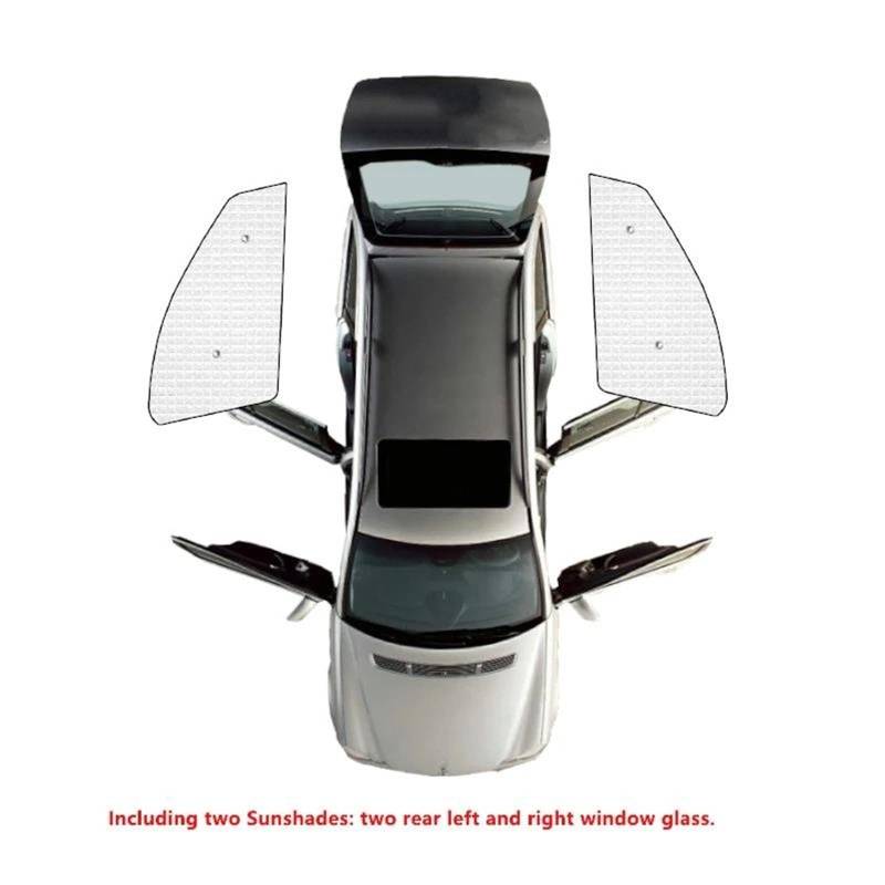 Auto Sonnenschutznetz Vollständige Abdeckung Sonnenschirme Sonnenschutz Windschutzscheiben Seitenfenster Visier Für Peugeot 307 2001-2005 2006 2007 2008 2009 2010 2011 Auto UV Schutz(Rear Windows) von WALEQW