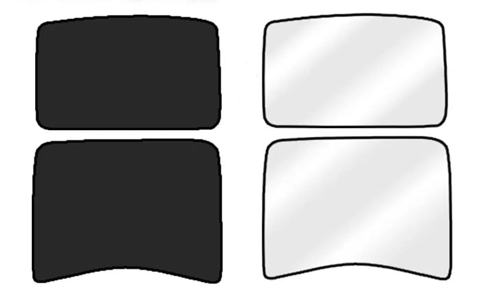 Auto Sonnenschutznetz Vorne Hinten Schiebedach Sonnenschutz Windschutzscheibe Dachfenster Schnalle Glas Dach Sonnenschirm Für Tesla Für Modell 3 2021 2022 2023 Auto UV Schutz von WALEQW