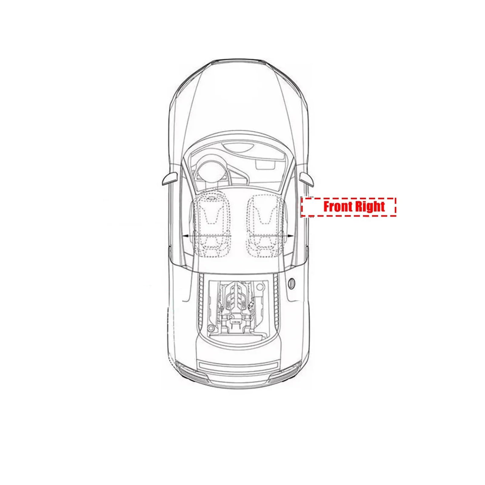 Dachträger Auto Für Ford Für KUGA Für Escape 2013-2018 Dachgepäckträgerabdeckung Dachgepäckträgerschienen-Endschale Plasitc-Abdeckung Ersatz(Vorne rechts) von WALEQW