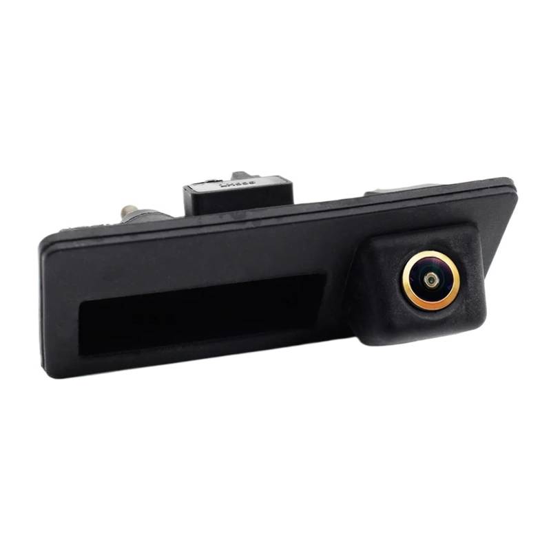 Einparkhilfe Für A4L Für S5 Für S3 Für A6L Für Q3 Für Q5 Für A3 Für Q7 170 Grad HD Auto Rückansicht Umkehr Fisheye Kofferraum Griff Goldene Kamera Parklinie Weitwinkel- Rückfahrkamera von WALEQW