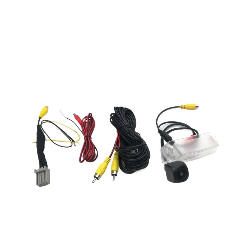 Einparkhilfe Rückfahrkamera Backup-CAM für Mitsubishi für Lancer Sportback 2009~2015 Rückfahrkamera C12-Pin-Adapterkabel Weitwinkel- Rückfahrkamera(KIT) von WALEQW