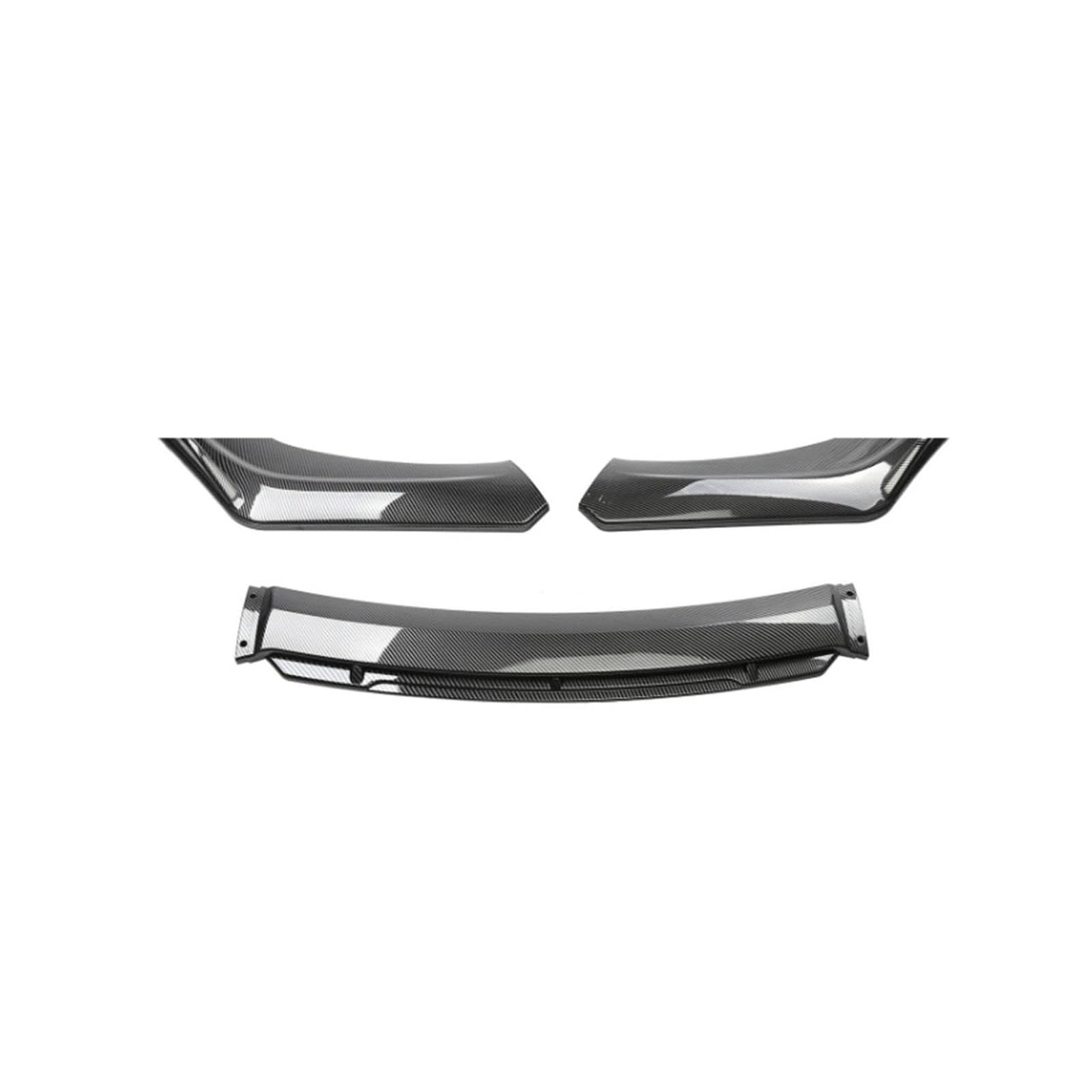 Frontspoiler Lippe Spoilerlippe Frontspoiler 4PCS Für Infiniti Q50 G37 2014 2016 2017 Auto Zubehör Universal Front Stoßstange Lip Spoiler Splitter Körper Kit Schutz + 15cm Strut Stangen(Kohlefaser-Opt von WALEQW