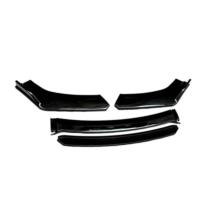 Frontspoiler Lippe Spoilerlippe Frontspoiler Auto Front Lower Bumper Lip Splitter Spoiler Schutz Sport Diffusor Für F10 F20 E46 E60 E90 Universal(Gloss Black) von WALEQW