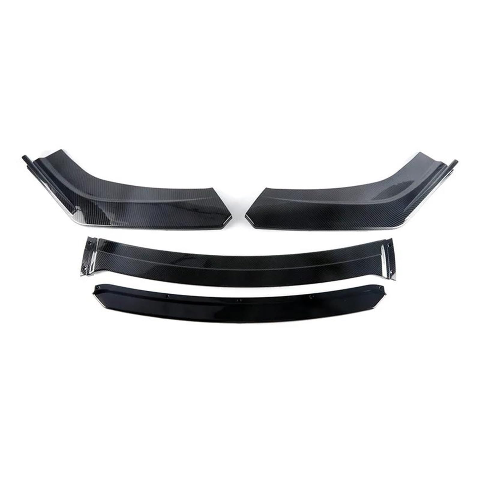 Frontspoiler Lippe Spoilerlippe Frontspoiler Auto Front Lower Bumper Lip Splitter Spoiler Schutz Sport Diffusor Für F10 F20 E46 E60 E90 Universal(Kohlenschwarz) von WALEQW