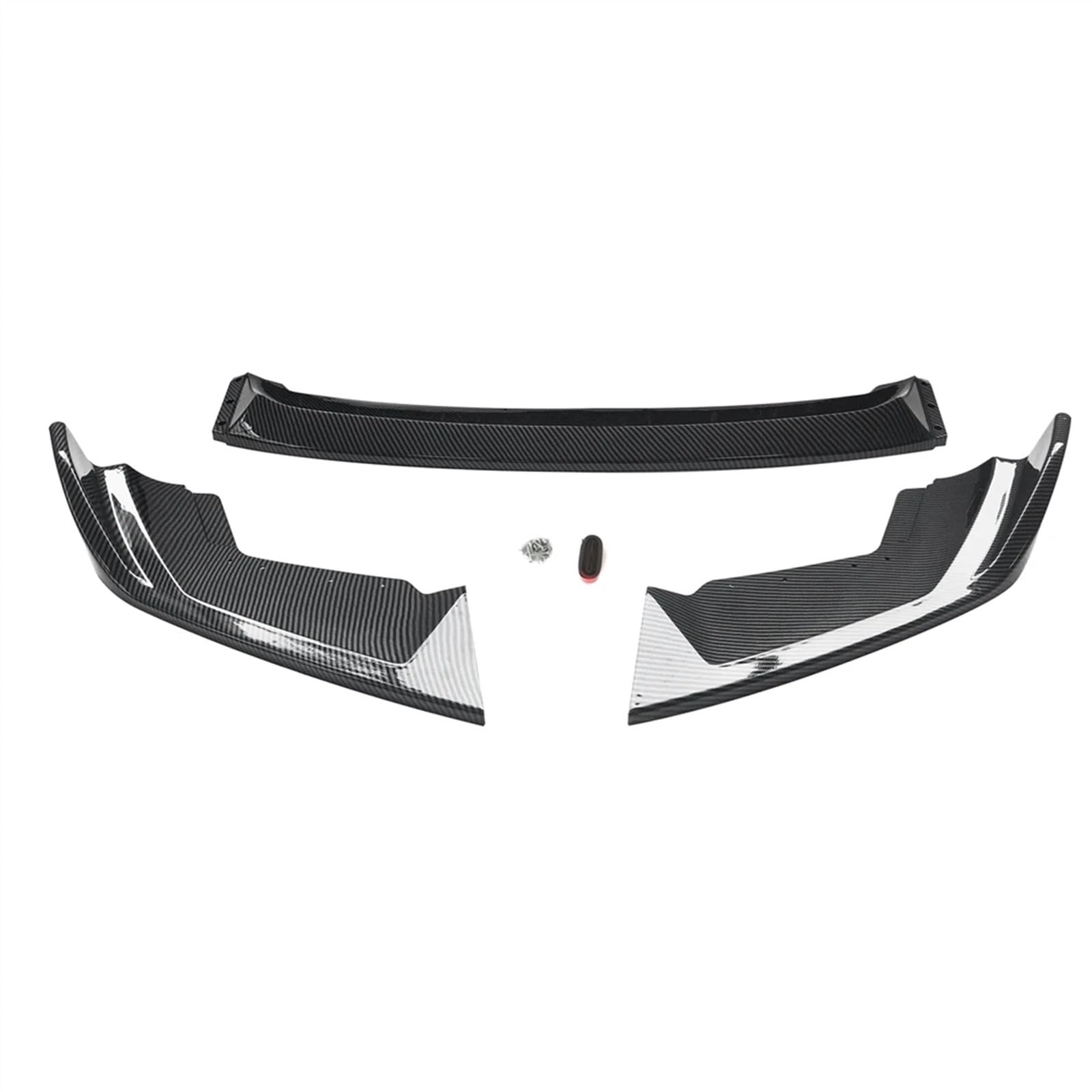 Frontspoiler Lippe Spoilerlippe Frontspoiler Auto Frontspoilerlippe Für F87 Für M2 2019 2020 2021 Für Den Wettbewerb Untere Frontspoiler Splitter Blade Body Kit(Kohlefaser-Optik) von WALEQW