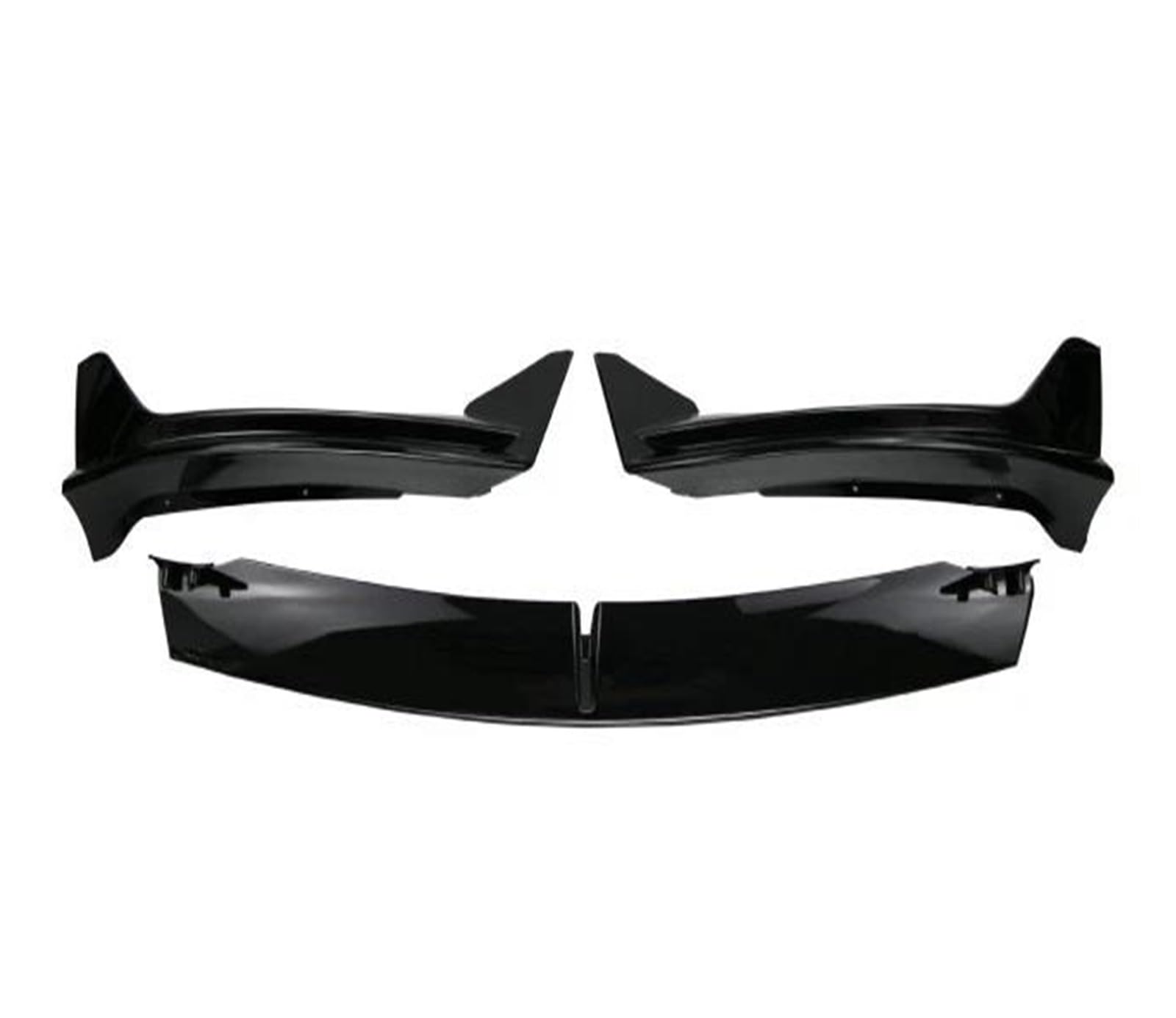 Frontspoiler Lippe Spoilerlippe Frontspoiler Frontschürze Lippe Für Tesla Für Modell Y 2021 2022 2023 2024 Kinn Diffusor Körper Kit Spoiler Deflektor Tuning Zubehör(Glossy Black) von WALEQW