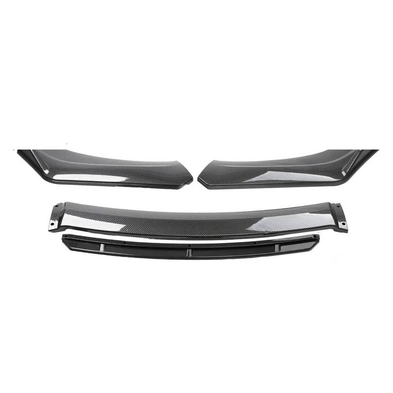 Frontspoiler Lippe Spoilerlippe Frontspoiler Für A4 S4 Für Quattro 2005-2022 2019 2020 2021 Universal Zubehör Frontschürze Lippe Seite Splitter Diffusor Körper Kit Spoiler Guards(Carbon Look) von WALEQW