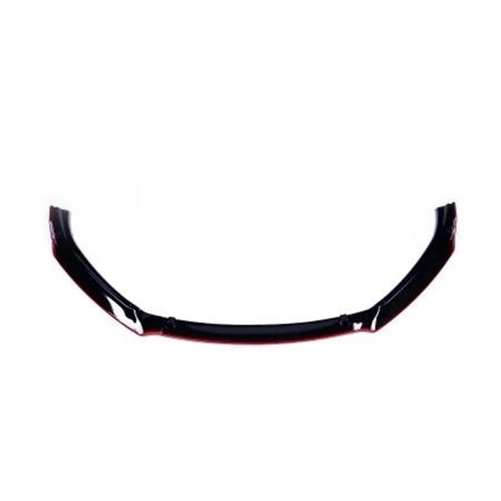 Frontspoiler Lippe Spoilerlippe Frontspoiler Für Mazda 3 Für Axela Limousine Front Lip 2014 Aussehen DREI-Abschnitt Front Schaufel Front Spoiler Dekorative Auto Par ABS Kunststoff(Black Plus red) von WALEQW