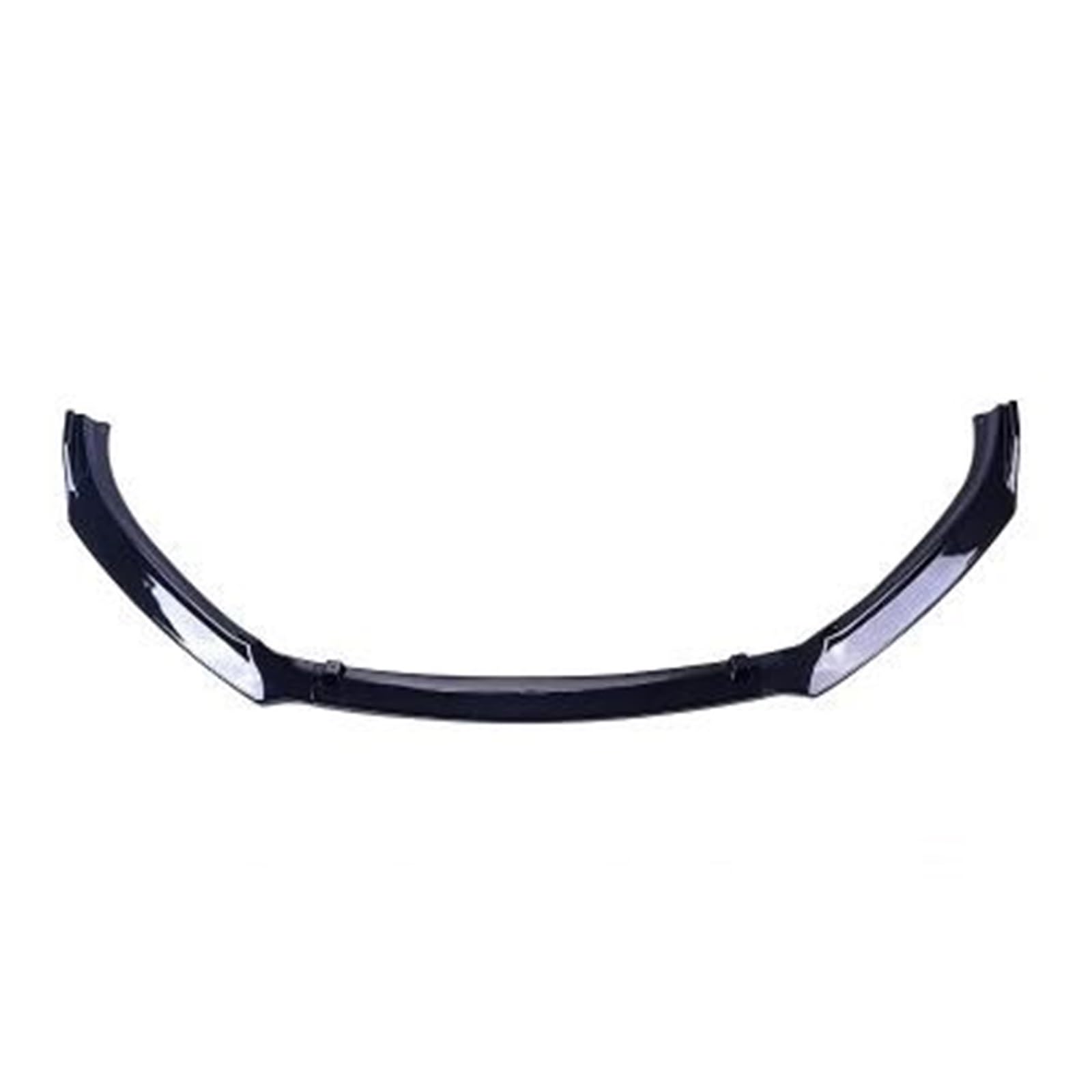 Frontspoiler Lippe Spoilerlippe Frontspoiler Für Mazda 3 Für Axela Limousine Front Lip 2014 Aussehen DREI-Abschnitt Front Schaufel Front Spoiler Dekorative Auto Par ABS Kunststoff(Bright Black) von WALEQW