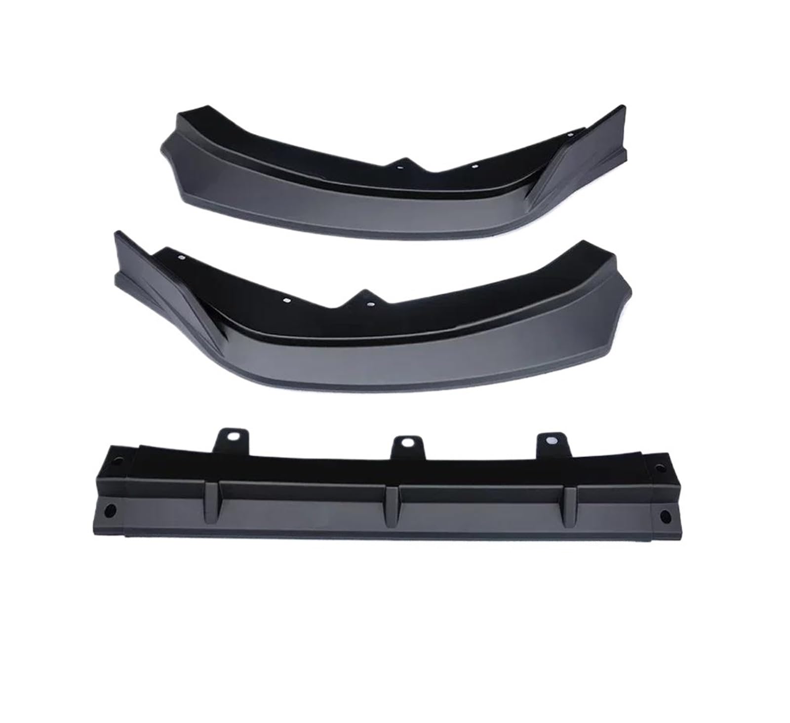 Frontspoiler Lippe Spoilerlippe Frontspoiler Für Nissan Für Sentra Für Sylphy 2023 2024 Seite Spoiler Splitter Körper Kit Diffusor Protector Schutz Frontschürze Lip Auto Zubehör(Matt-schwarz) von WALEQW