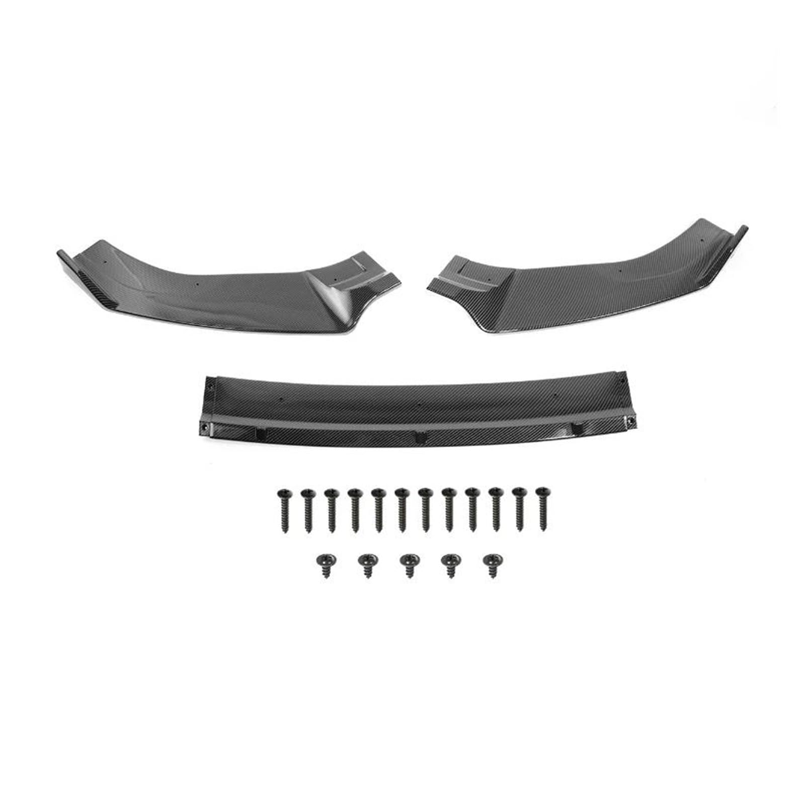 Frontspoiler Lippe Spoilerlippe Frontspoiler Für VW Für Golf MK7 MK7.5 Für GTI R Für GTD (Nicht Für 7/7.5) 2014-2019 Front Lower Bumper Lip Spoiler Splitter Diffusor Abdeckung Schutzfolie(Kohlefaser) von WALEQW