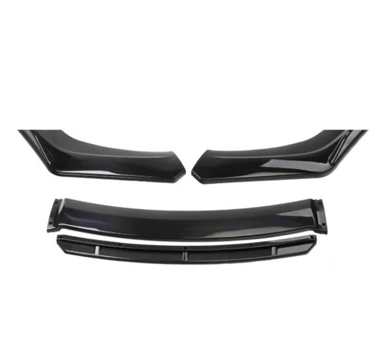 Frontspoiler Lippe Spoilerlippe Frontspoiler Für VW Für Jetta MK6 MK7 Seite Spoiler Splitter Diffusor Körper Kit Spoiler Schutz Auto Zubehör Universal Frontschürze Lippe(Schwarz) von WALEQW