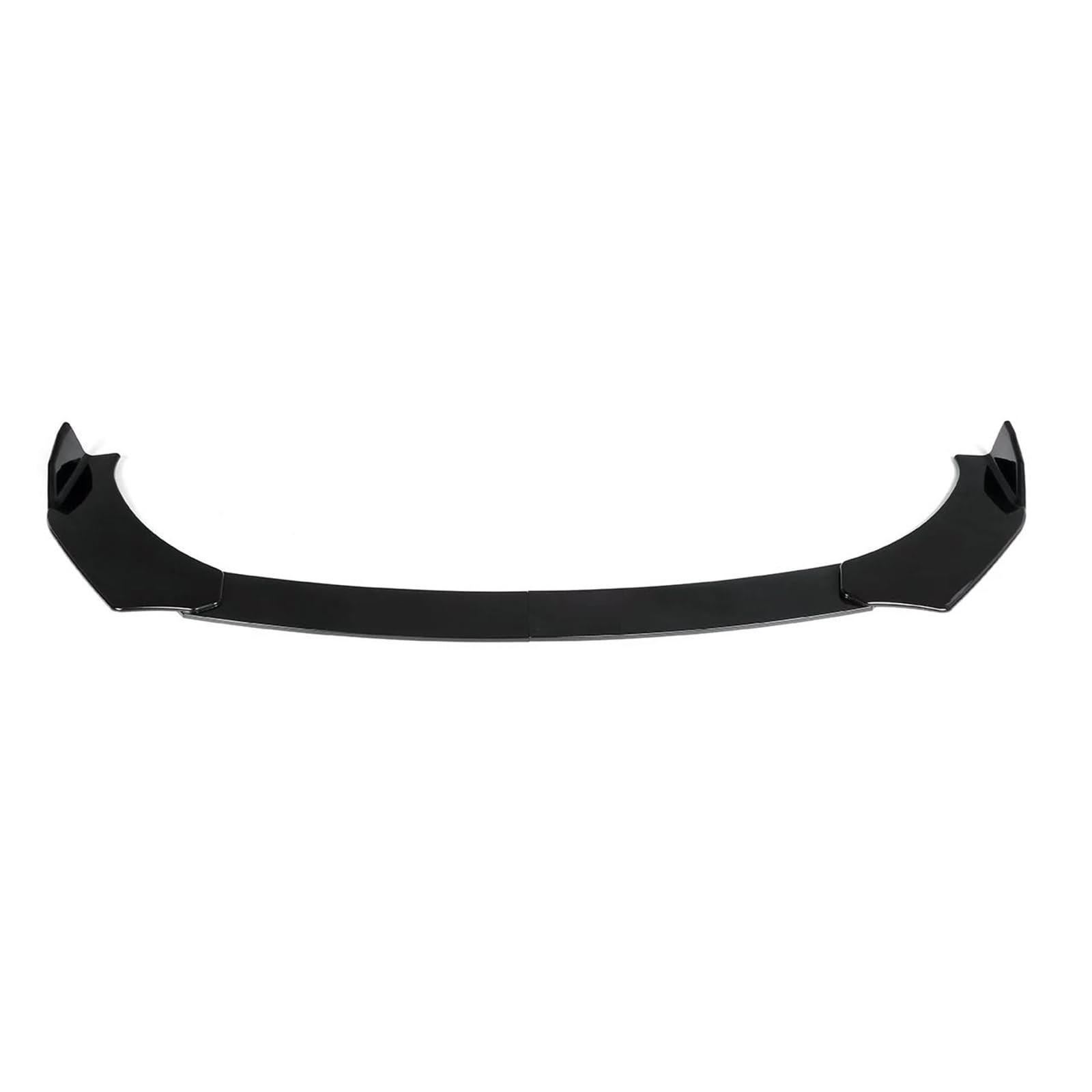 Frontspoiler Lippe Spoilerlippe Frontspoiler Universal 4PCS Frontschürze Lip Seite Spoiler Splitter Kinn Körper Kit Für TT Für Quattro Für RS 2004-2022 A3 A4 B8 B9 Auto Zubehör(Glossy Black) von WALEQW