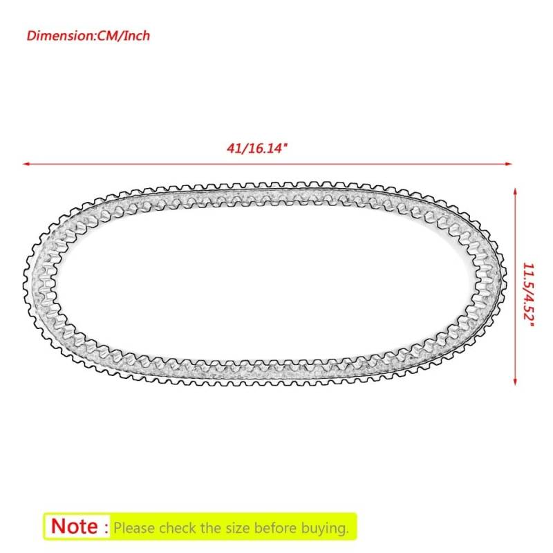 Gummi Antriebsriemen Keilriemen Motorradzubehör Antriebsriemen Für 3FA-17641-00-00 YFM125 YFA125 Für Grizzly Für Breeze 125 1989-2013 von WALEQW