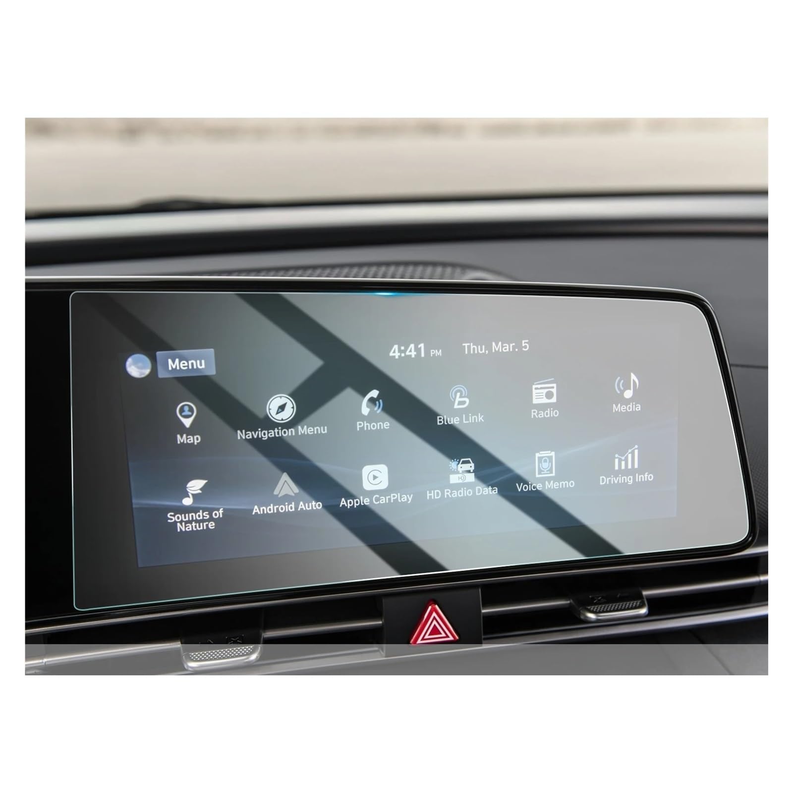 Navigation Schutzfolie 10,25 Zoll Auto Navigation Display Screen Protector Für Elantra/für Avante CN7 2021 2022 Auto Innen Zubehör GPS Displayschutzfolie von WALEQW