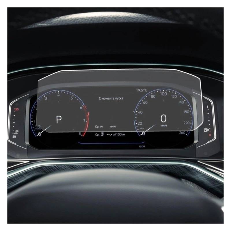 Navigation Schutzfolie Anti Scratch Film Gehärtetes Glas Screen Protector Dashboard Bildschirm Dash Board Für VW Für Polo Für Liftback 2020 Instrument GPS Displayschutzfolie von WALEQW