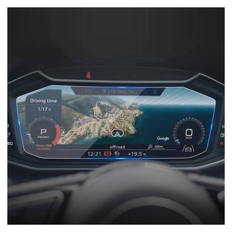 Navigation Schutzfolie Auto Aufkleber Screen Protector Navigator Display Gehärtetem Glas Schutz Film Für A1 2023 Auto Zubehör GPS Displayschutzfolie(HD for 23 A1 Speed) von WALEQW