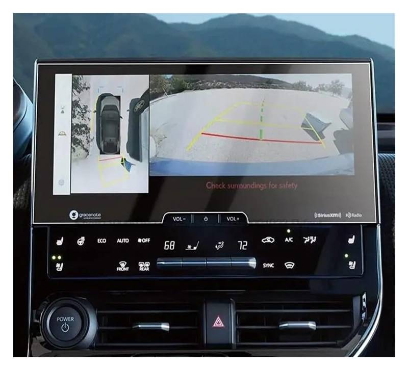 Navigation Schutzfolie Displayschutzfolie Aus Gehärtetem Glas Für Toyota Für BZ4X 2022 2023 12,3 Zoll Autonavigation Infotainment Center Control Touchscreen GPS Displayschutzfolie von WALEQW