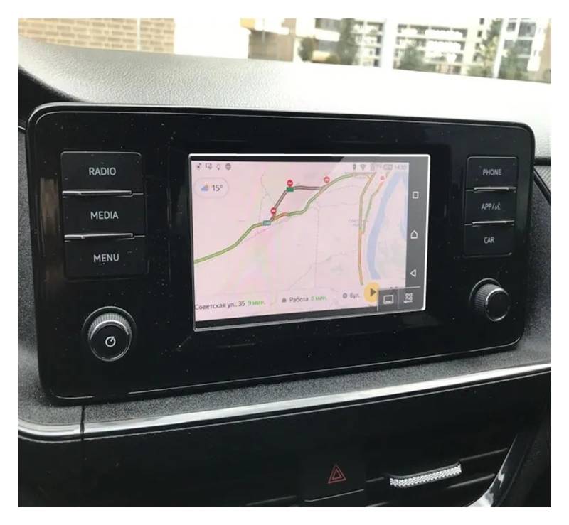 Navigation Schutzfolie Displayschutzfolie Aus Gehärtetem Glas Für VW Für Polo Für Liftback 2020 6,5 Zoll Auto-Navigationsdisplay Automatischer Schutz GPS Displayschutzfolie von WALEQW