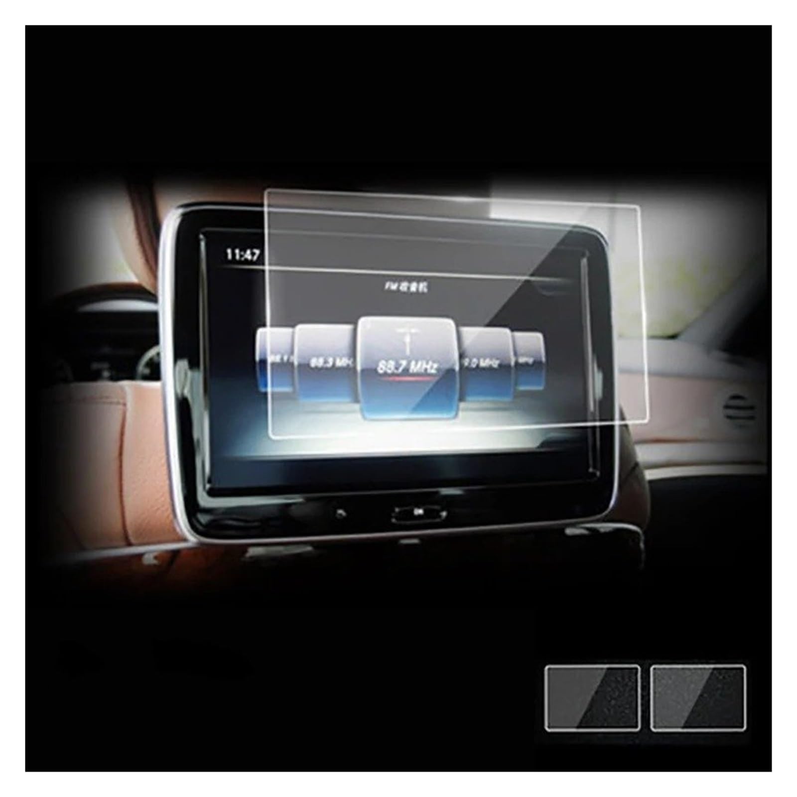 Navigation Schutzfolie Für Benz Für S-Klasse W221 W222 S350L-S500 2014-2017 Auto GPS Navigation Film LCD Bildschirm Gehärtetes Glas Schutz Film GPS Displayschutzfolie(3) von WALEQW