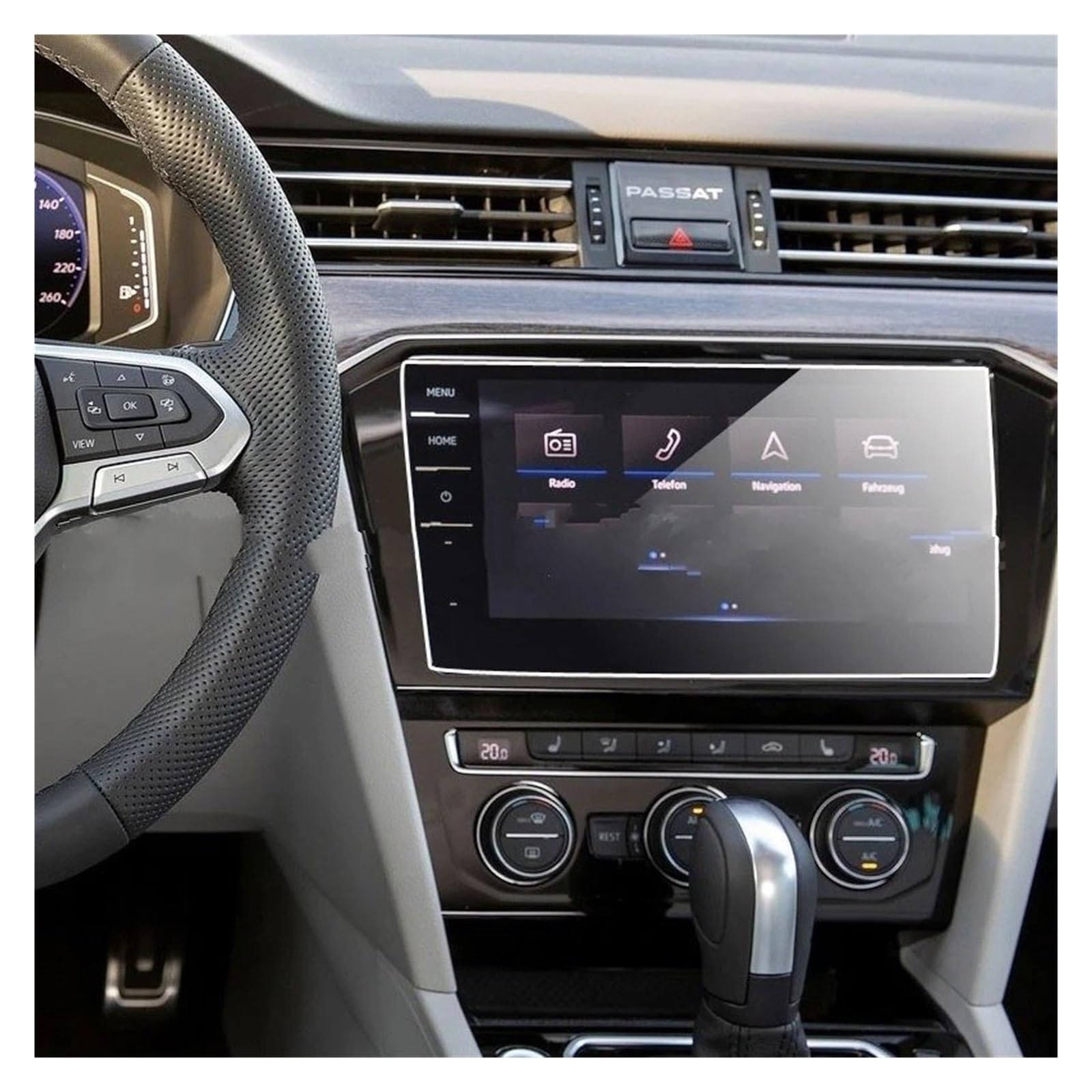 Navigation Schutzfolie Für Passat B8 9,2 Zoll 2018 2019 2020 Auto Navigation Display Bildschirm Auto Innen Schützen Gehärtetem Glas Schutz GPS Displayschutzfolie von WALEQW