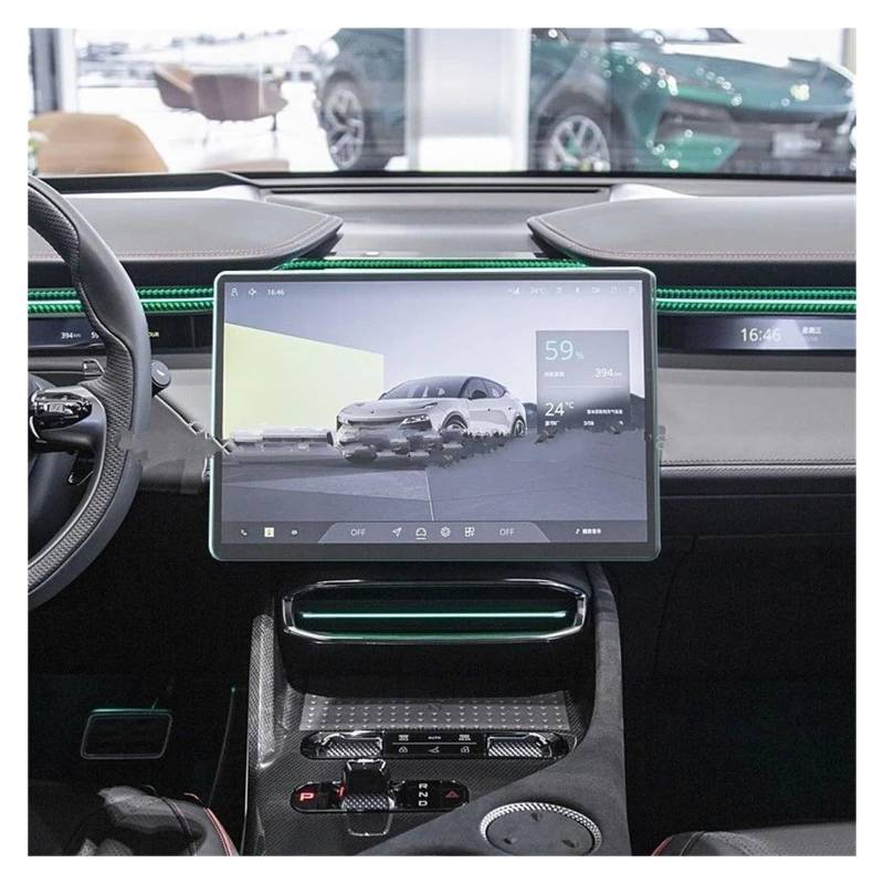 Navigation Schutzfolie Gehärtetem Glas Screen Protector Film Für Lotus Für Eletre 2023 15,1 Zoll Auto Radio GPS Navigation Display Anti-Scratch Zubehör GPS Displayschutzfolie von WALEQW