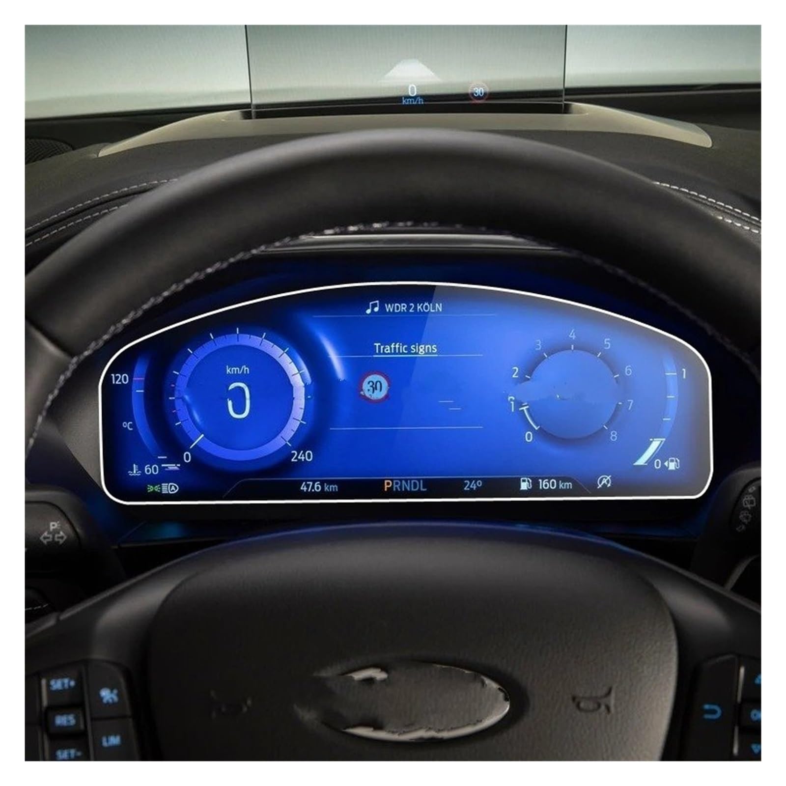 Navigation Schutzfolie TPU Film Screen Protector Für Ford Für Focus 2023 Auto Instrument Panel Schutz Dashboard Center Control GPS Displayschutzfolie von WALEQW