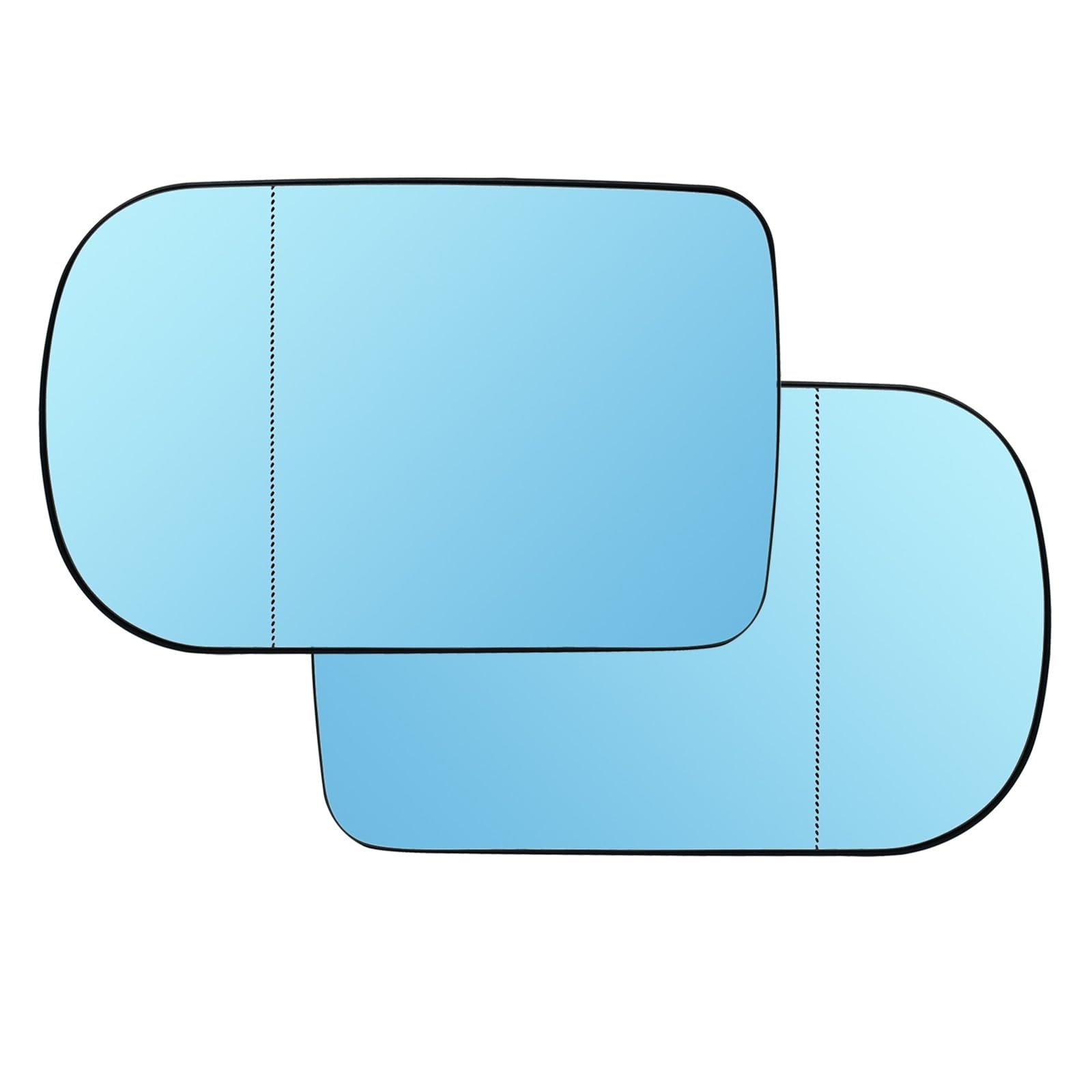 Rückfahrglas Für 7er E38 5 E39 1995–2003 Links Rechts Türseite Seitenspiegel Glas Beheizt Blau Rückansicht Konvex Außen(Left Right) von WALEQW