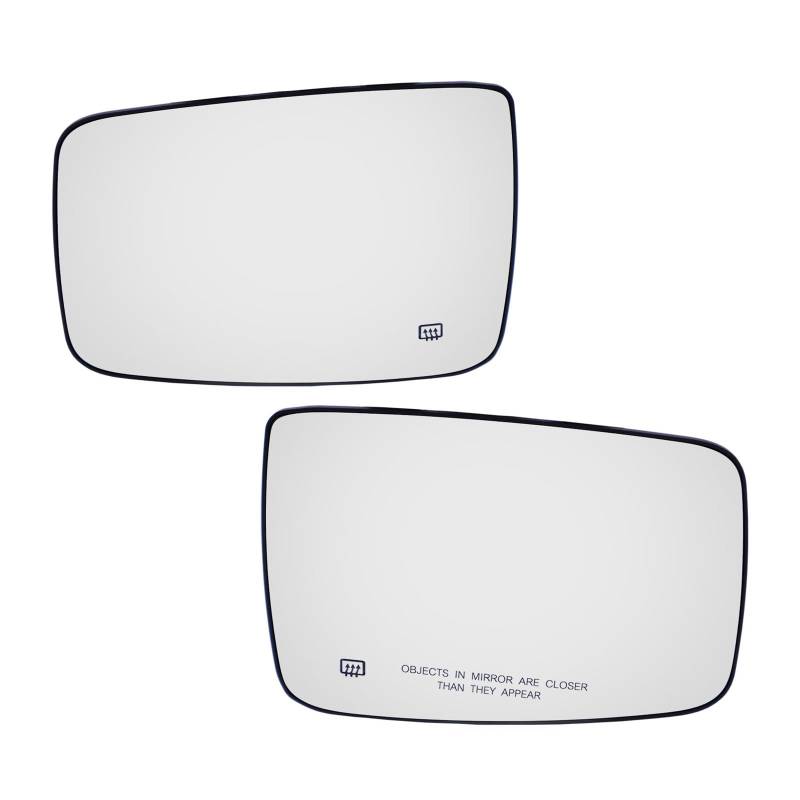 Rückfahrglas Für Dodge Für Ram 1500 2500 2009-2019 Links Rechts Seite Auto Rückspiegel Glas Erhitzt Flügel Tür Seite Rückansicht Auto Außen Teile(Pair) von WALEQW