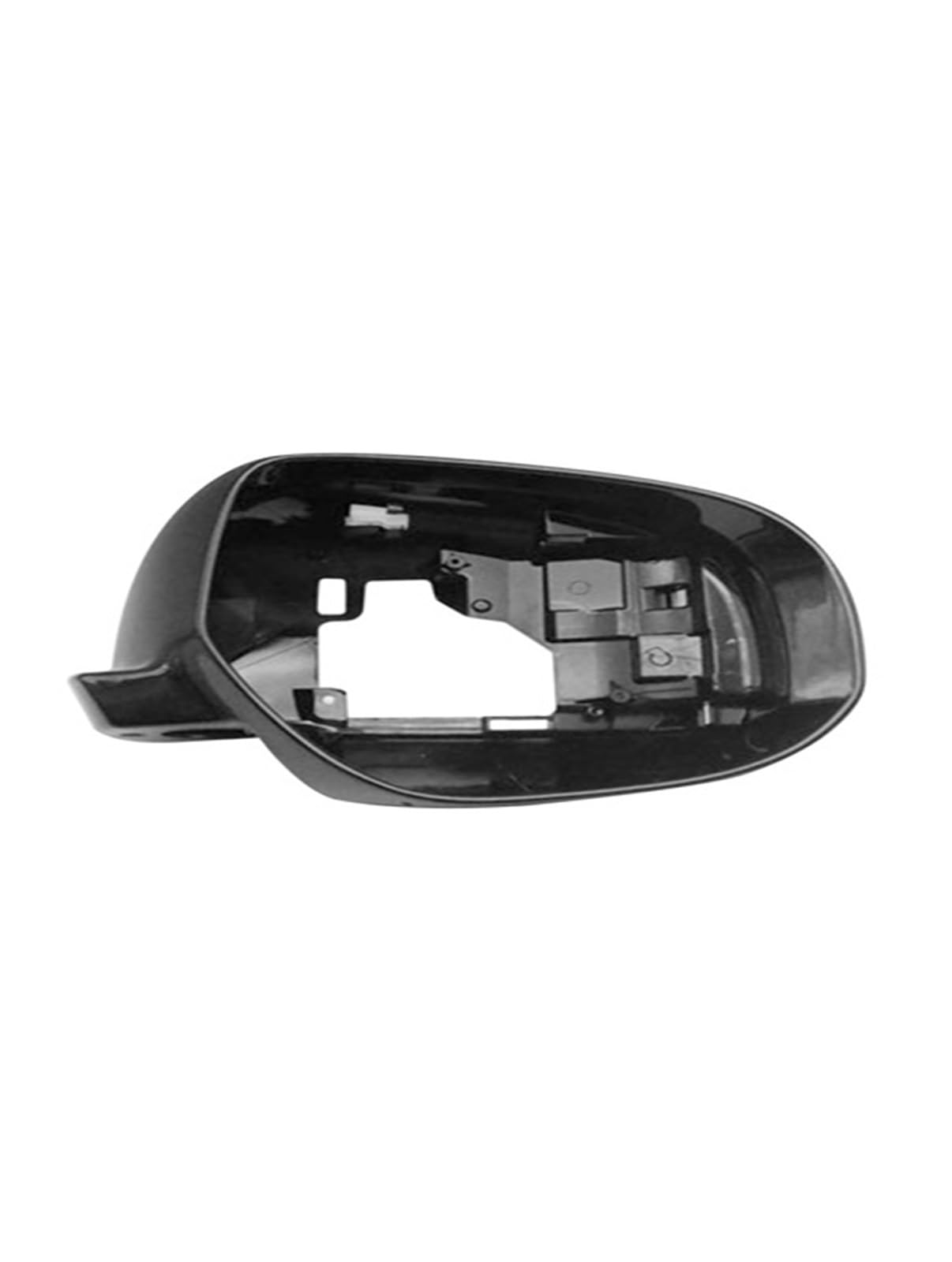 Rückfahrglas Seite Spiegel Rahmen Halter Für Mitsubishi Für Outlander 2013 2014 2015 2016-2018 Glänzend Schwarz Flügel Gehäuse Glas Umgeben Trim Ersetzen(Right Side RH) von WALEQW