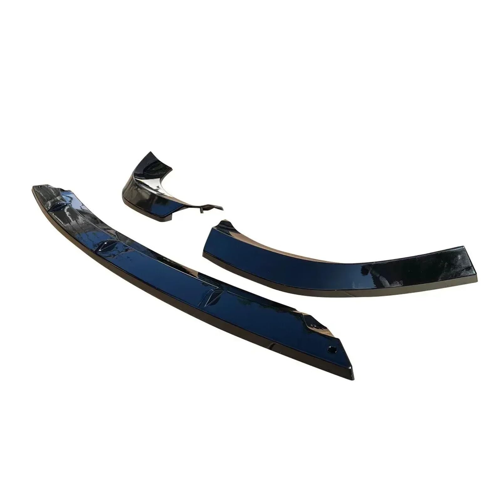 Splitter Frontspoiler Lippe 3 Stücke Für Jeep Für Grand Für Cherokee Für SRT 2017 2018 2019 2020 2021 Auto Vorderen Stoßfänger Lip Spoiler Splitter Carbon Faser Stil Auto Frontspoiler(Glossy Black) von WALEQW