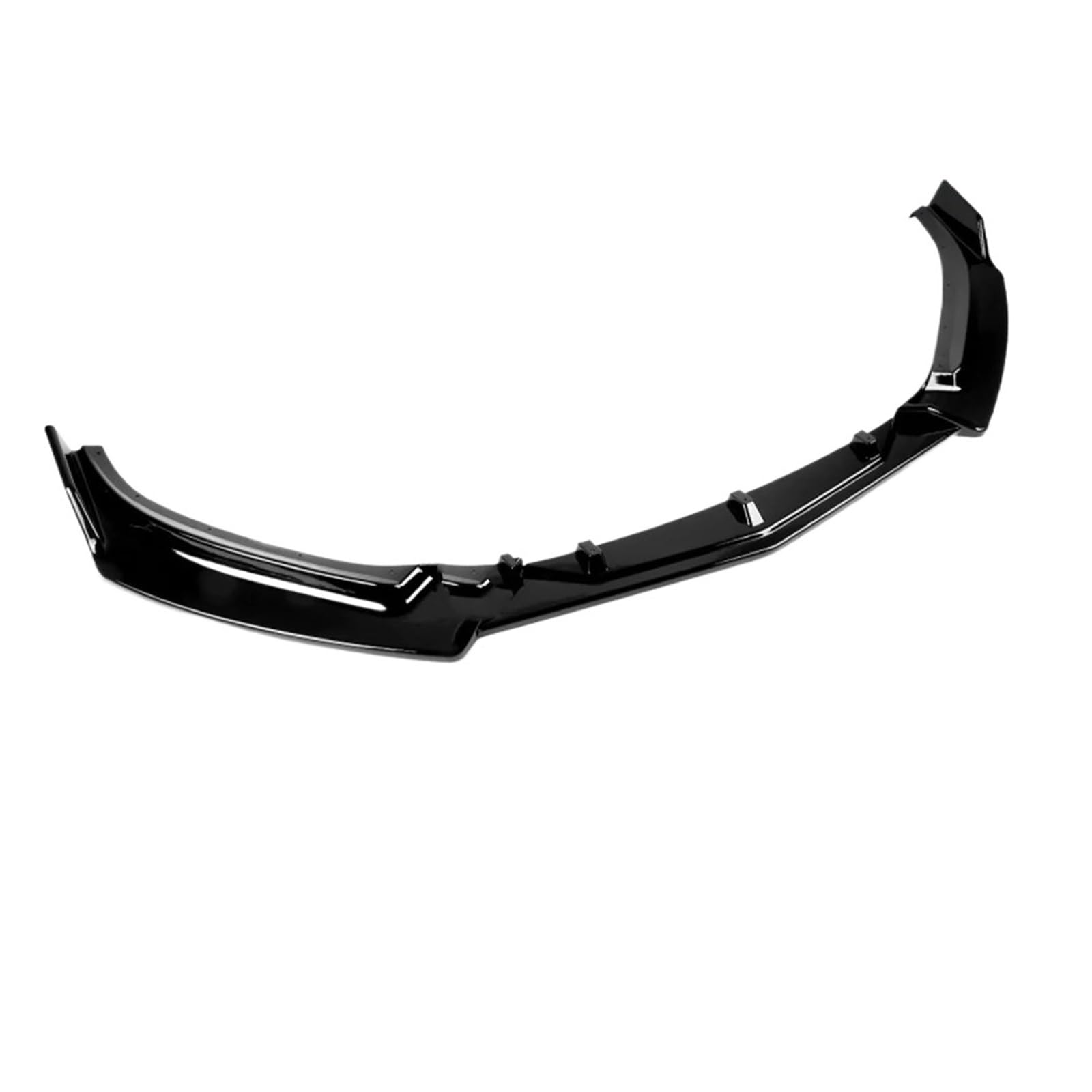 Splitter Frontspoiler Lippe 3 Stücke Für Mazda 3 Für Axela 2014 2015 2016 2017 2018 Auto Vorderen Stoßfänger Spoiler Lip Body Kit Stoßstange Diffusor Schutz Auto Frontspoiler(Glossy Black) von WALEQW