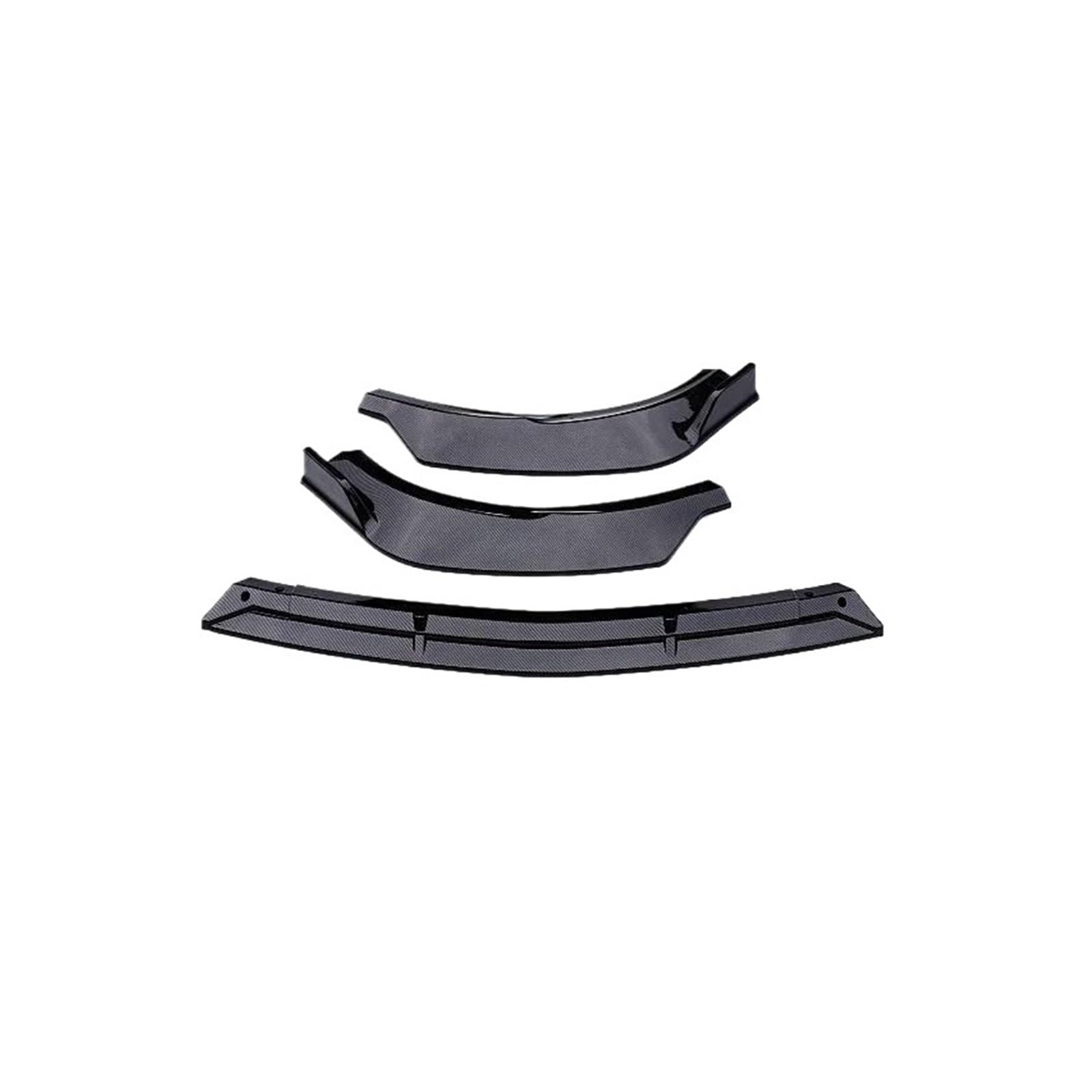 Splitter Frontspoiler Lippe Für Benz Für Vito Für W447 Für V260 200 220 250 2016-2023 Auto Vorderen Stoßfänger Lippe Kinn Spoiler Splitter Diffusor Bodykit Auto Frontspoiler(Kohlefaser-Optik) von WALEQW