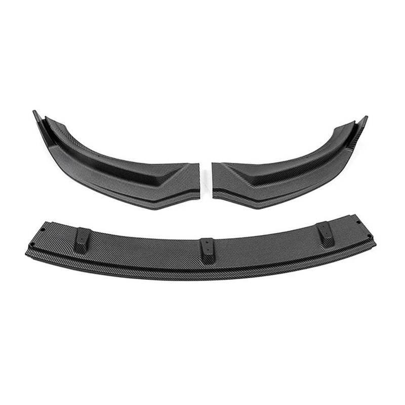 Splitter Frontspoiler Lippe Für Tesla Für Modell 3 2017 2018 2019 2020 2021 2022 2023 Auto Vorderen Stoßfänger Lip Body Spoiler Schutzhülle Kit Auto Frontspoiler(Matte Carbon Fiber) von WALEQW