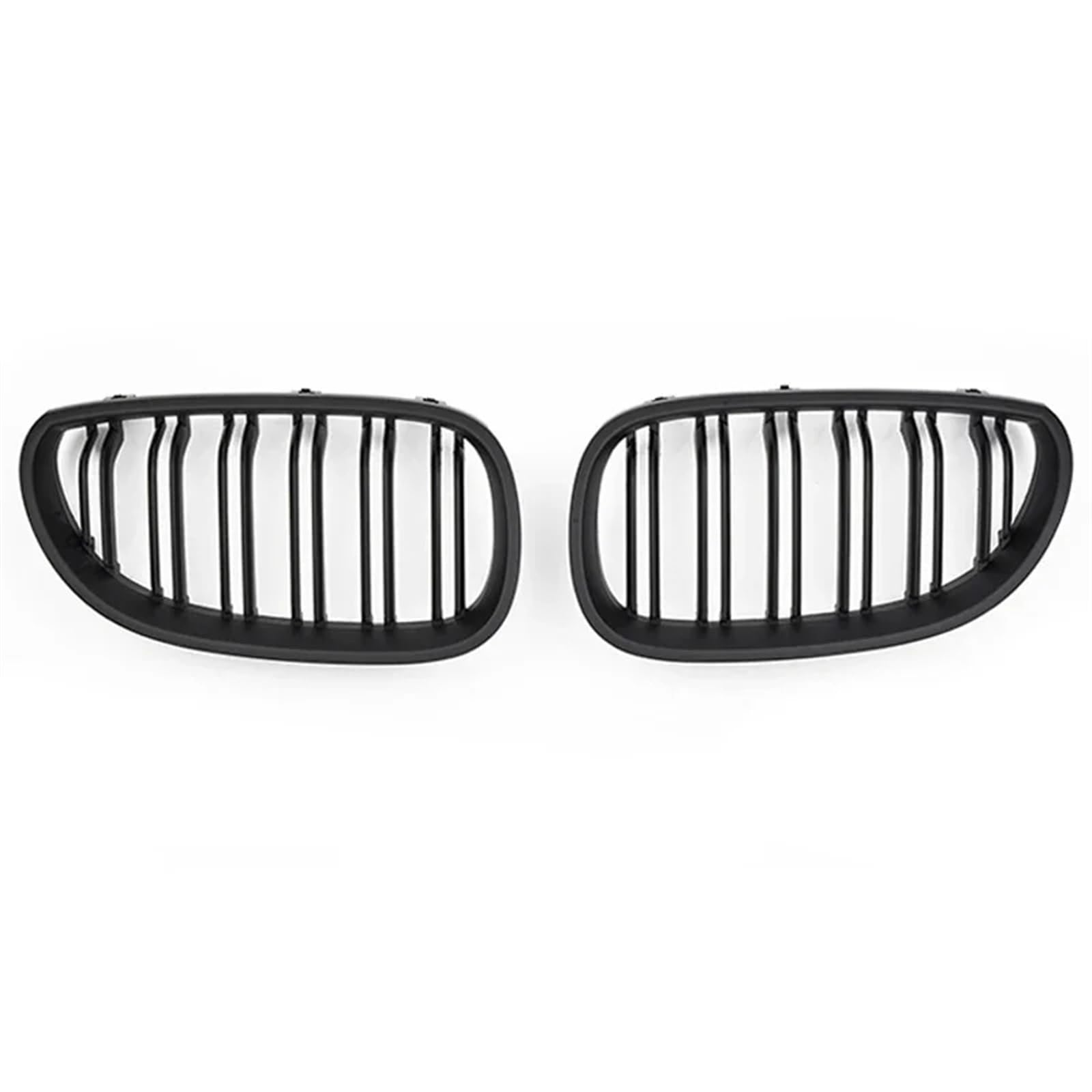 Stoßstangengitter 2 Stücke Für 5 Series Für M5 E60/E61 2003 2004 2005 2006 2007 2008 2009 2010 Auto Vorne Sport Grill Nieren Gitter Grill Frontgrill(2 Lines Matte Black) von WALEQW