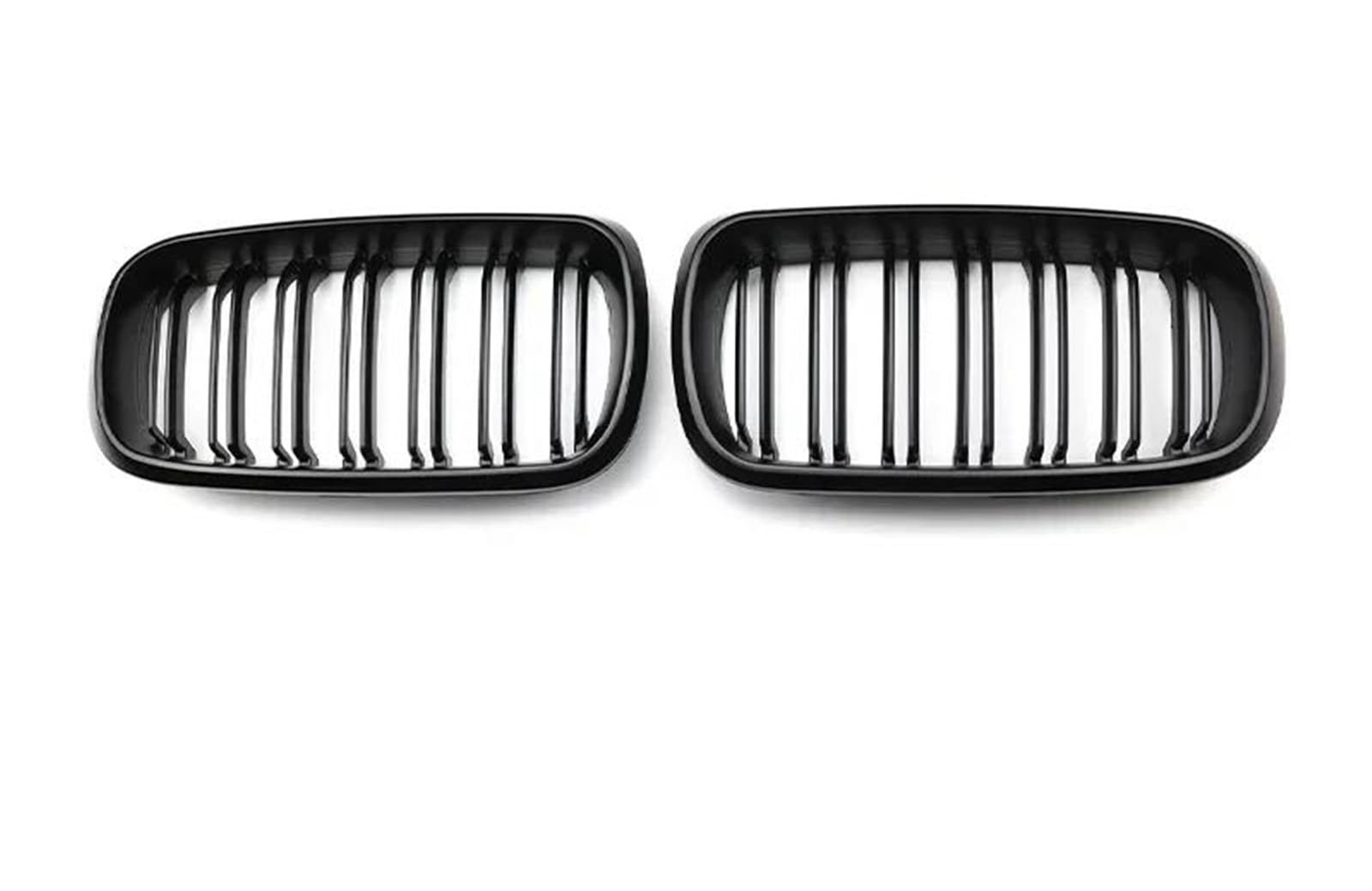 Stoßstangengitter 2 Stücke Für X5 F15 Für X6 F16 2015 2016 2017 2018 2019 Auto Frontstoßstangengitter Einzel-Doppellinie Glanzschwarz Mattschwarz Grill Frontgrill(Dual Matte Black) von WALEQW