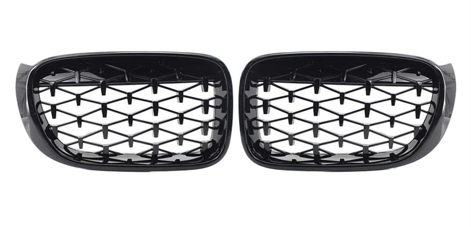 Stoßstangengitter Autozubehör Für X3 F25 Für X4 F26 2014 2015 2016 2017 Front Nierengrill Mesh Grills ABS Kunststoff Frontgrill(Schwarz) von WALEQW