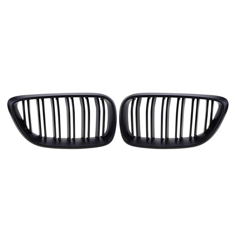 Stoßstangengitter Für 2 Serie F22 F23 F87 Für M2 2014 2015 2016 2017 2018 Front Stoßstange Niere Kühlergrill Schwarz Grill Frontgrill(Matte Black Dual) von WALEQW