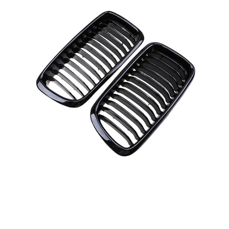 Stoßstangengitter Für 7er E38 1994 1995 1996 1997 1998 1999 2000 2001 1 Paar Auto-Renngitter Front-Nieren-Sportgrill Einzellamellengrill Frontgrill(Single Slat) von WALEQW