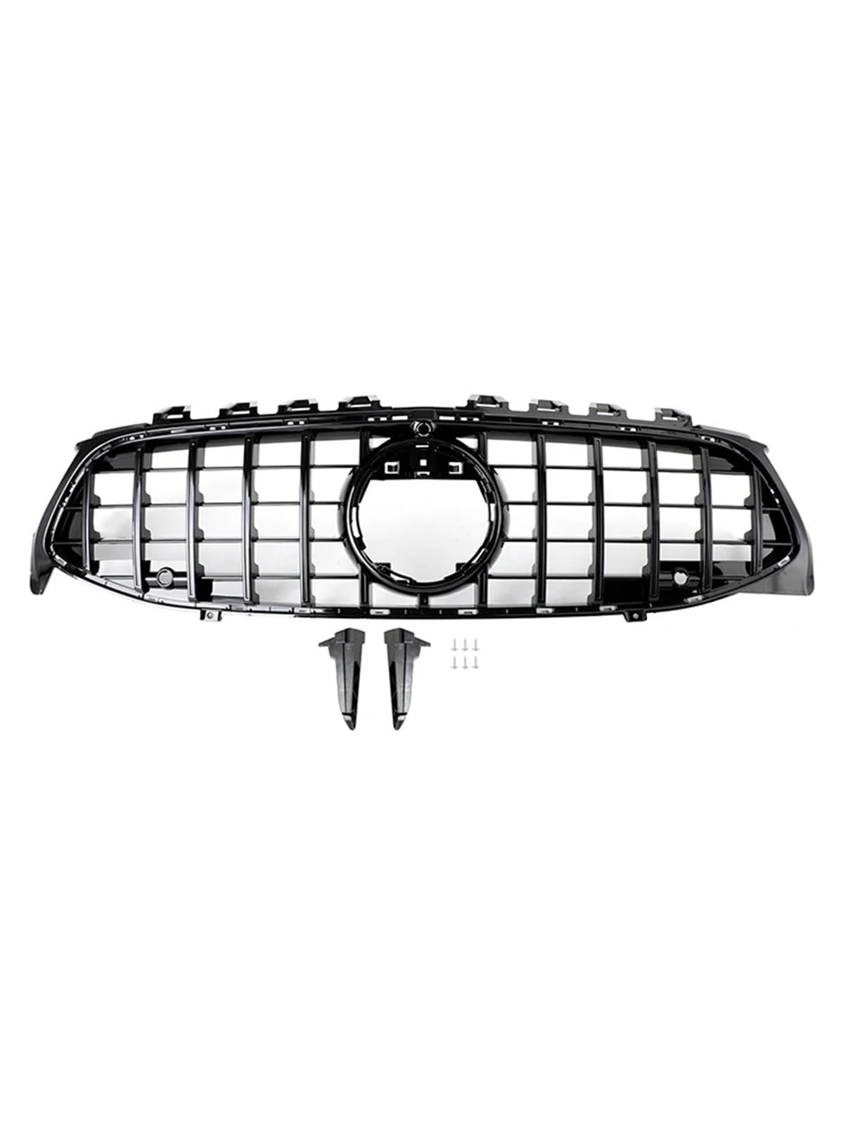 Stoßstangengitter Für Benz Für CLA-Klasse W118 C118 2020 2021 2022 2023 2024 Schwarz Front Stoßstange Grille Grill Frontgrill von WALEQW