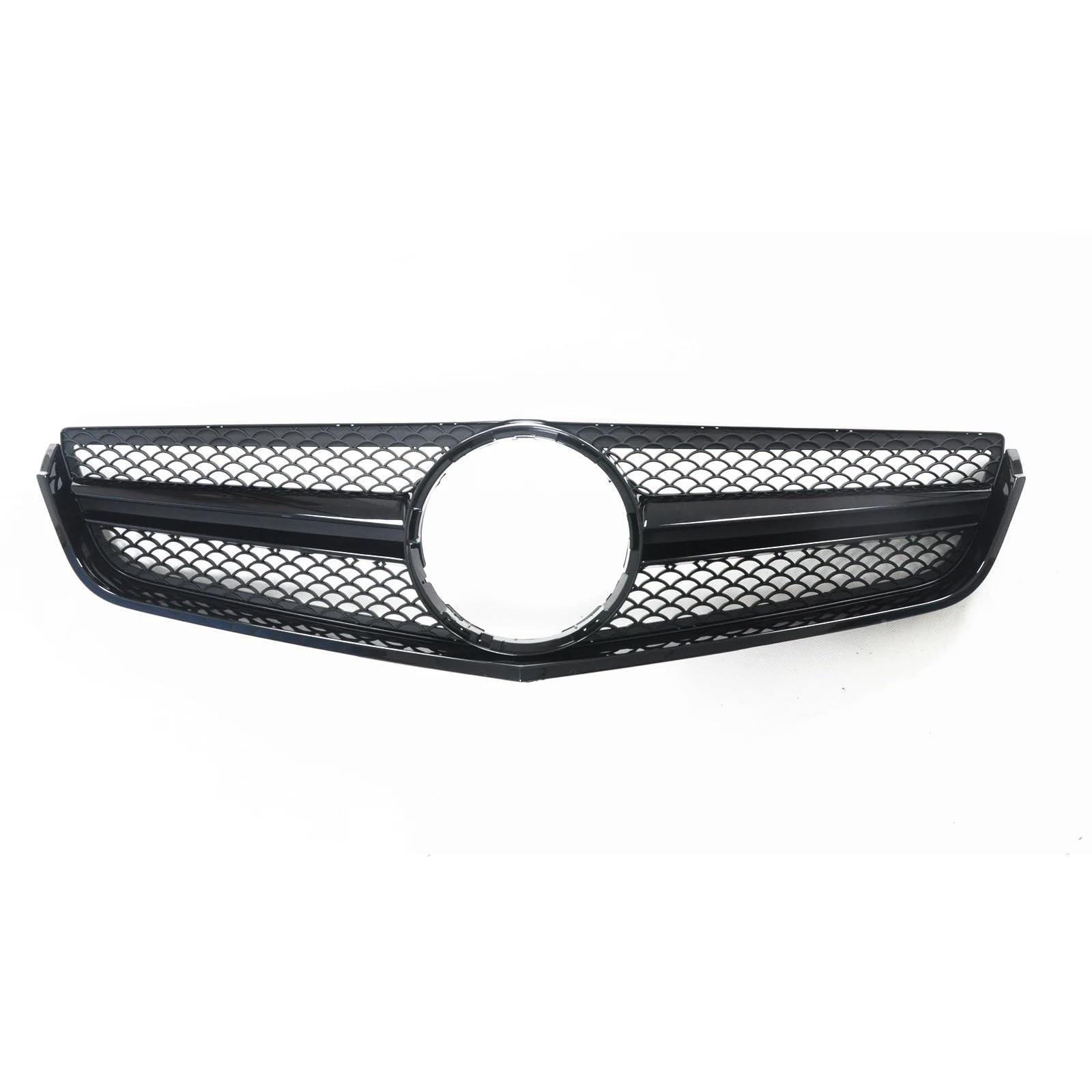 Stoßstangengitter Für Benz Für E-Coupe 2 Türer W207 2009 2010 2011 2012 2013 E250 E350 E500 Obere Stoßstangenhaube Mesh Frontgrill Grill Frontgrill(Schwarz) von WALEQW