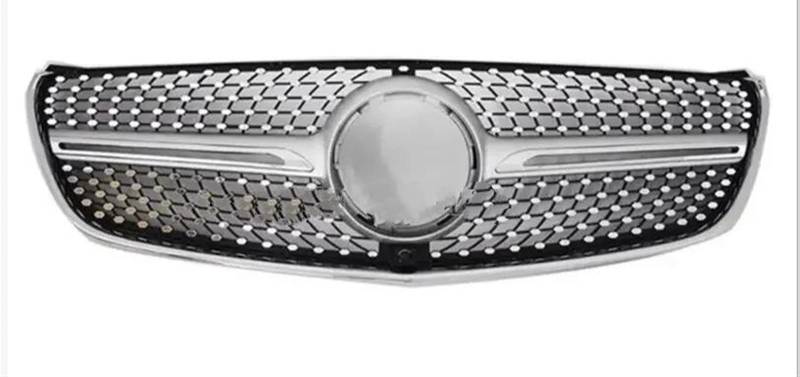 Stoßstangengitter Für Benz Für V-Klasse W447 V260 V250 2015 2016 2017 2018 2019 Diamantgrill Schwarz Silber Frontstoßstange Renngrill Frontgrill(Style A) von WALEQW