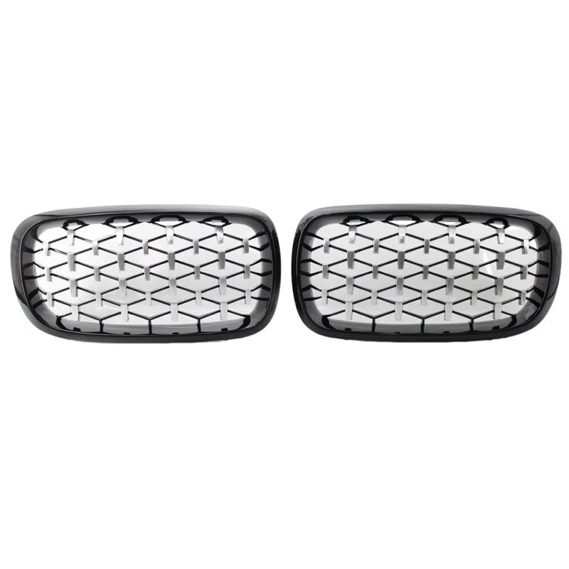 Stoßstangengitter Für X5 F15 2014 2015 2016 Frontgrill 51117294486 Frontgrill(Black and Silver) von WALEQW