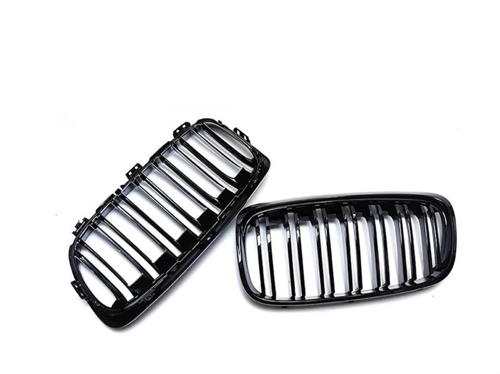 Stoßstangengitter Glänzend Schwarze Nierengitter Auto Frontstoßstangengitter Renngrill Ersatzgitter Für 2er F45 2014 2015 2016 2017 Frontgrill(14-17 Dual) von WALEQW